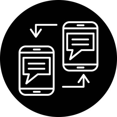 Sohbet simgesi vektör illüstrasyonu