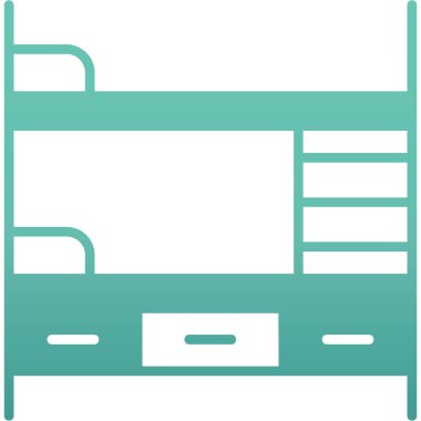 kabine web simgesi, vektör çizim