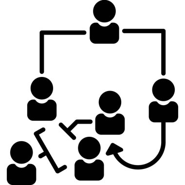 İş adamlarının vektör illüstrasyonu, işbirliği kavramı