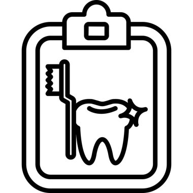 dişçi ve tıp ikonu. vektör illüstrasyonu