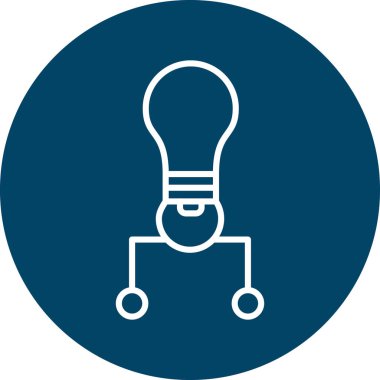 ampul simgesi vektör illüstrasyonu