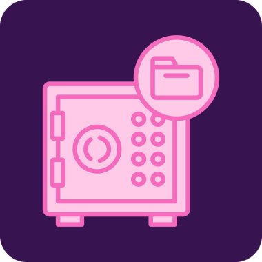 Güvenli ikon vektörü. Banka ve kredi kartı. Güvenli banka