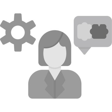 Vites simgesi vektör illüstrasyon grafik tasarımlı iş adamı