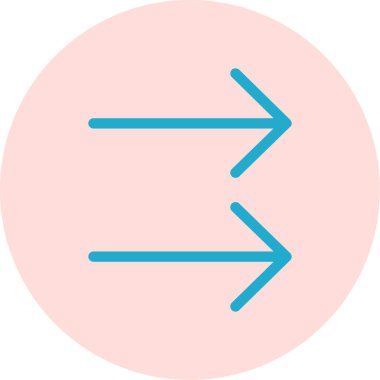 Ok simgesi. Basit bir çizim tasarımı. vektör izole