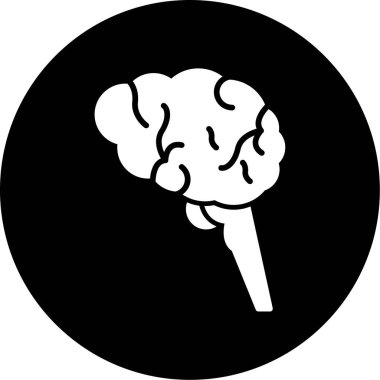 beyin ikonu vektör illüstrasyonu