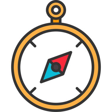 Saat. Web simgesi basit tasarım