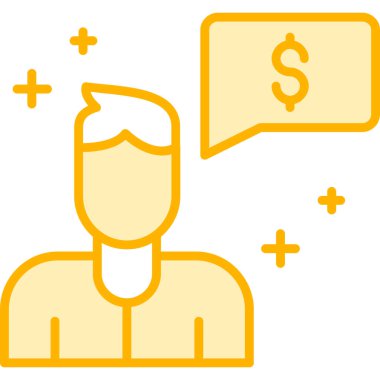 İş adamı simgesi vektör illüstrasyonu