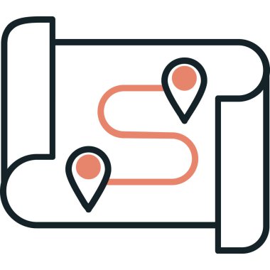 konum pin simgesi vektör illüstrasyonu