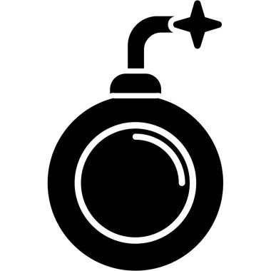 Bomba simgesi vektör illüstrasyonu
