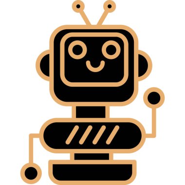yapay robot vektör simgesi