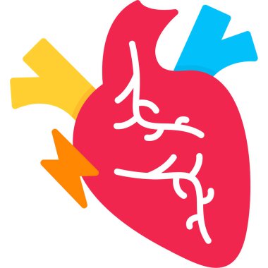 Kalp. Web simgesi basit tasarım