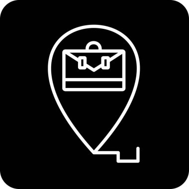 harita simgesi soyut arkaplanda izole edildi