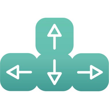 Ok. Web simgesi basit illüstrasyon