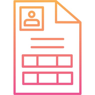 Belge modern simgesinin vektör illüstrasyonu