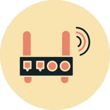 Yönlendirici. Web simgesi basit illüstrasyon