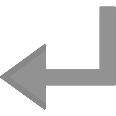 Sol düz vektör simgesi açmak