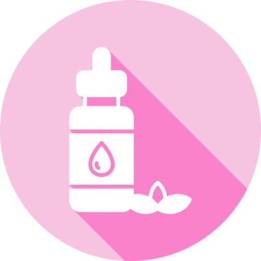 Bir şişe su ikonunun vektör çizimi