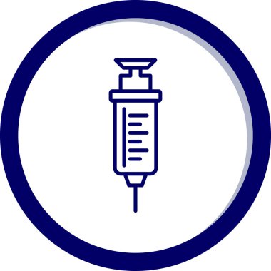 Şırınga simgesinin vektör illüstrasyonu