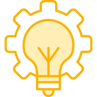 Fikir web simgesi basit tasarım