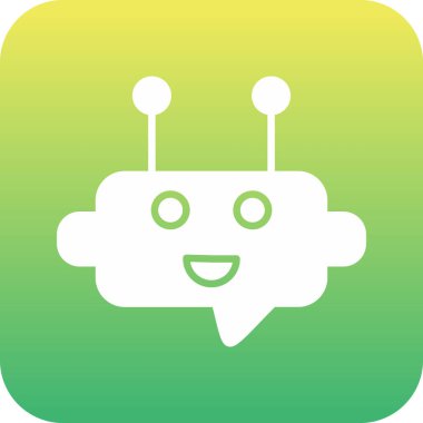 Robot simgesinin vektör illüstrasyonu