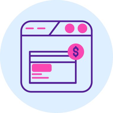 Tarayıcı web simgesi Doldurulmuş dış hat biçimi