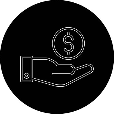 Kolayca düzenleyebilen ve düzenleyebilen Dolar Vektörü simgesi