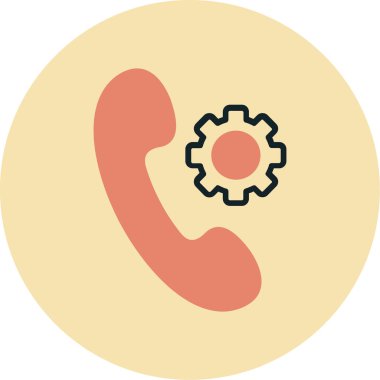 Telefonunuz var. Web simgesi basit illüstrasyon