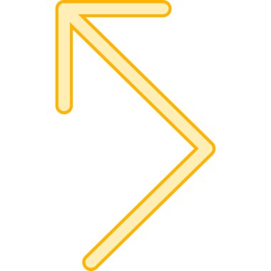 yön simgesi, basit vektör illüstrasyonu