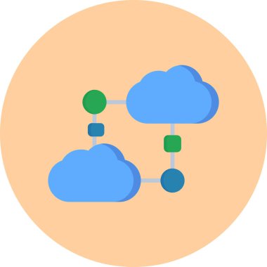 şebeke. Web simgesi basit illüstrasyon