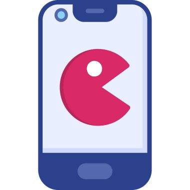 Cep telefonu. Web simgesi basit illüstrasyon