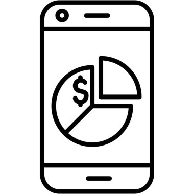 dolar sembollü akıllı telefon, satır biçimi