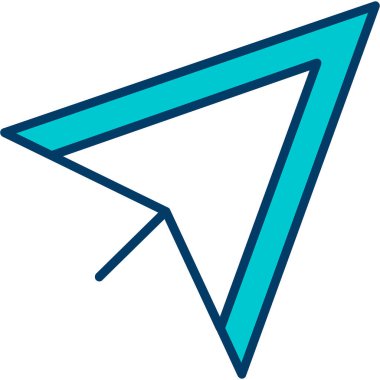 Ok. Web simgesi basit illüstrasyon