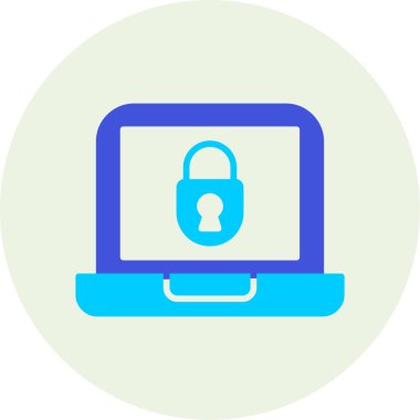 Web kilit simge vektör çizim