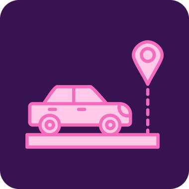 araba simgesi vektör illüstrasyonu