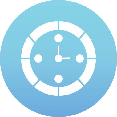 Saat. Web simgesi basit illüstrasyon