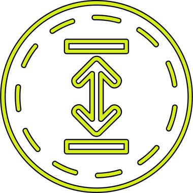 Tek bir izole simgenin vektör illüstrasyonu