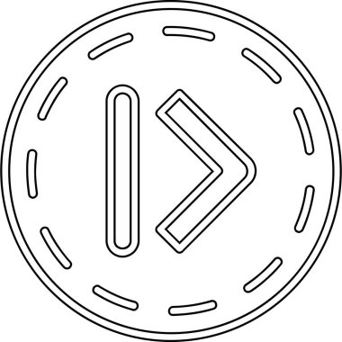 Bir müzik çaların vektör illüstrasyon simgesi