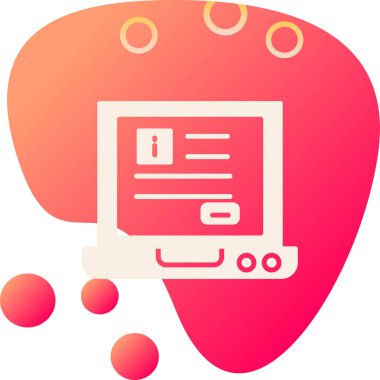 Modern bir bilgisayarın vektör illüstrasyonu