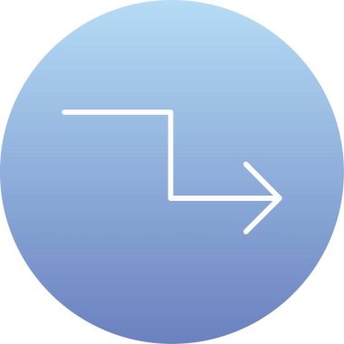 ok simgesi, basit vektör illüstrasyonu