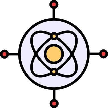 atom. Web simgesi basit tasarım