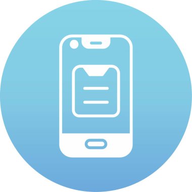 Akıllı telefon. Web simgesi basit illüstrasyon