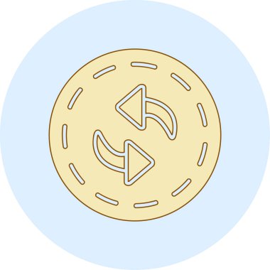 Altın paranın vektör illüstrasyonu