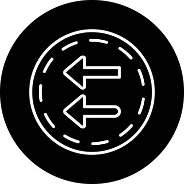 yol simgesi vektör illüstrasyonu