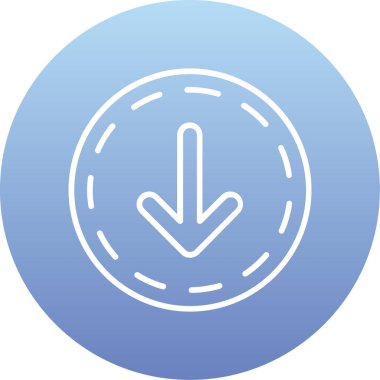 Pusula. Web simgesi basit illüstrasyon