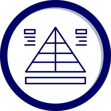 Bir pusula simgesinin vektör illüstrasyonu