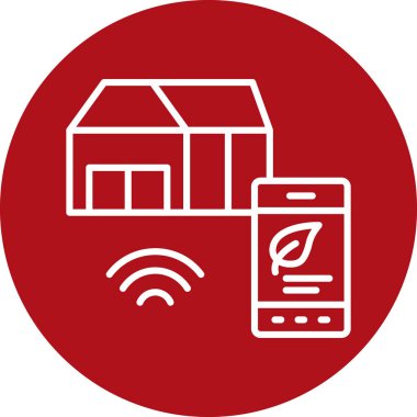 Cep telefonu simgesi, vektör illüstrasyonu