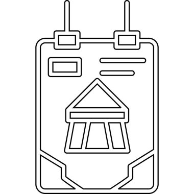 Modern gaz ikonunun vektör illüstrasyonu