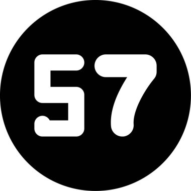 7 numaralı simge, vektör, illüstrasyon tasarımı