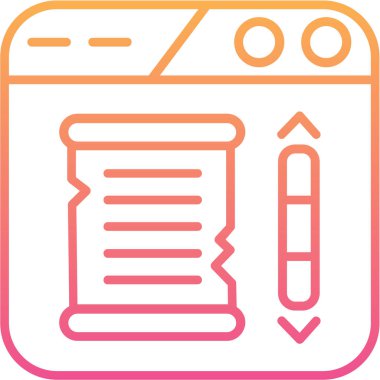 Kontrol listesi simgesi, vektör illüstrasyonu