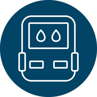 Modern b 'nin vektör illüstrasyonu simge suyundan yoksun